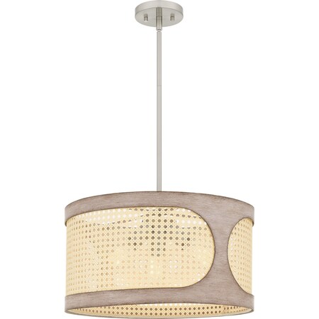 Quoizel Syrah Pendant 3 Lights Brushed Nickel SYA2818BN
